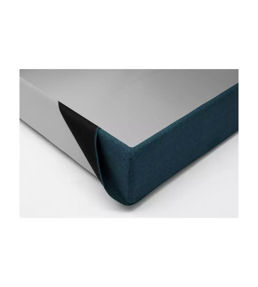 LETTO MATRIMONIALE CONTENITORE "HILL" BLU 160X190 CM